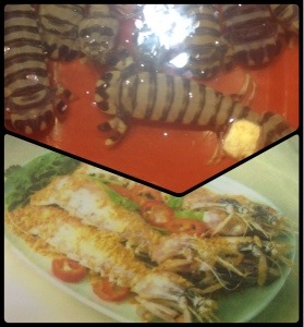 Squilla, before and after