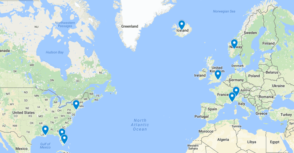 Map of the World - The Hungry Ginger