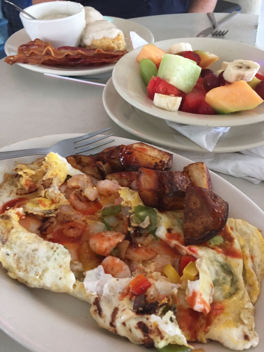 Shrimp Omelette at French Market New Orleans