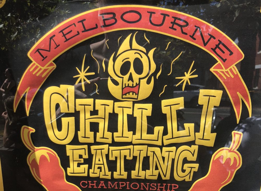 Melbourne Chilli Eating Championships at the B.East