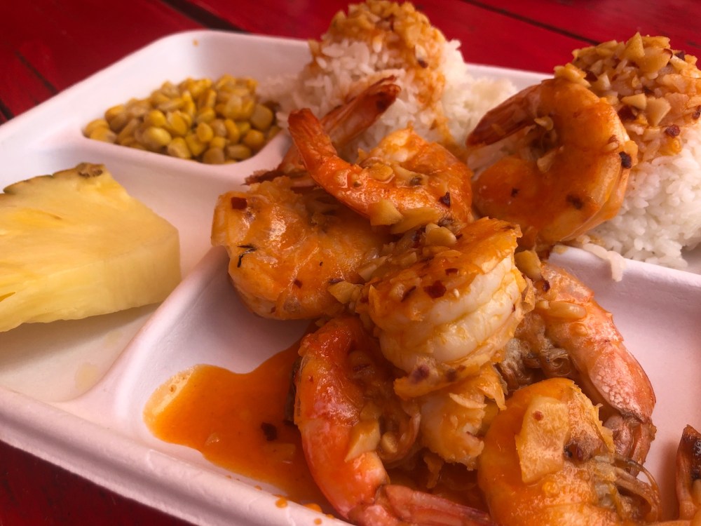 Garlic and Chilli Shrimp from Fumi's Kahuku Shrimp Truck